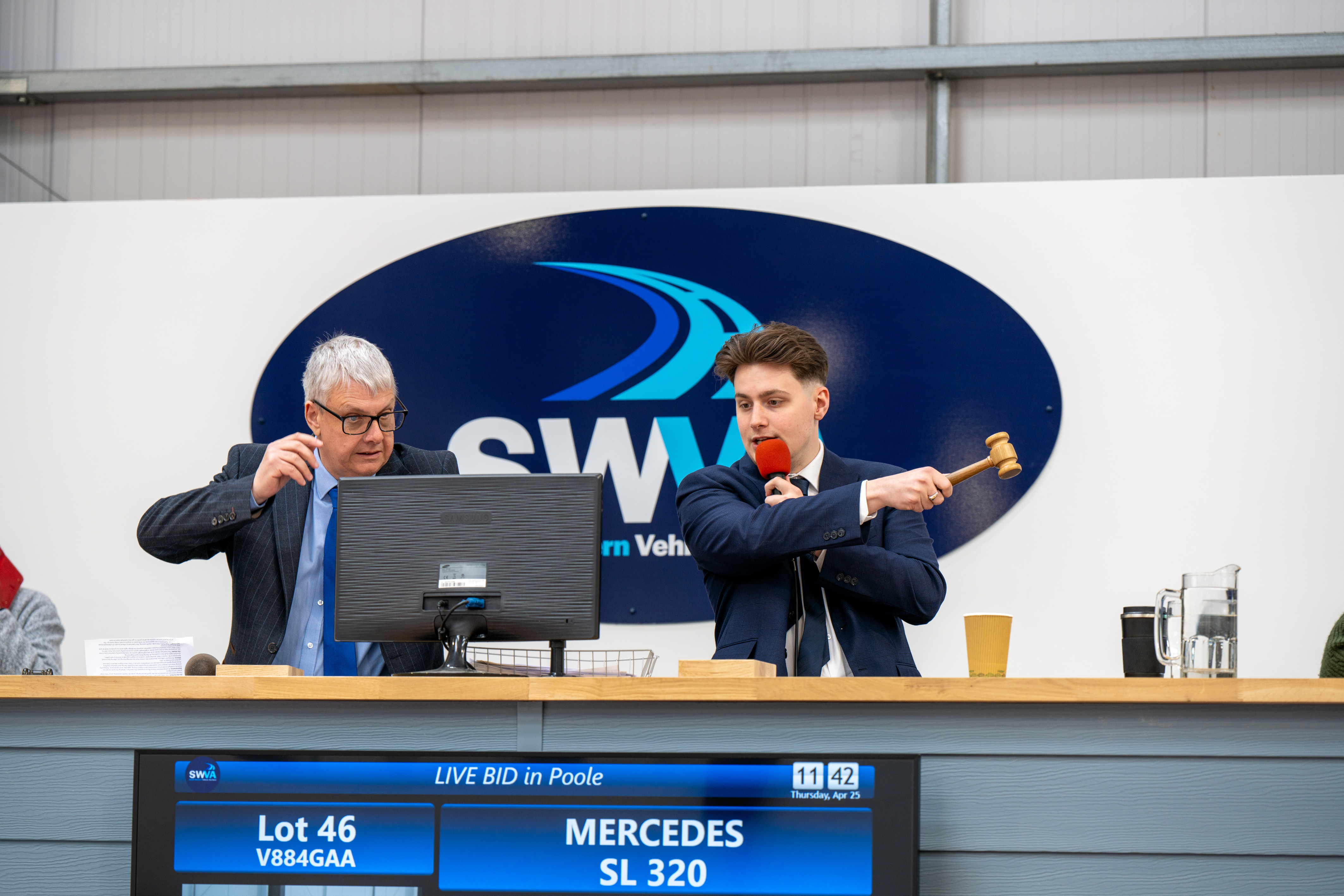 Classic car auction day