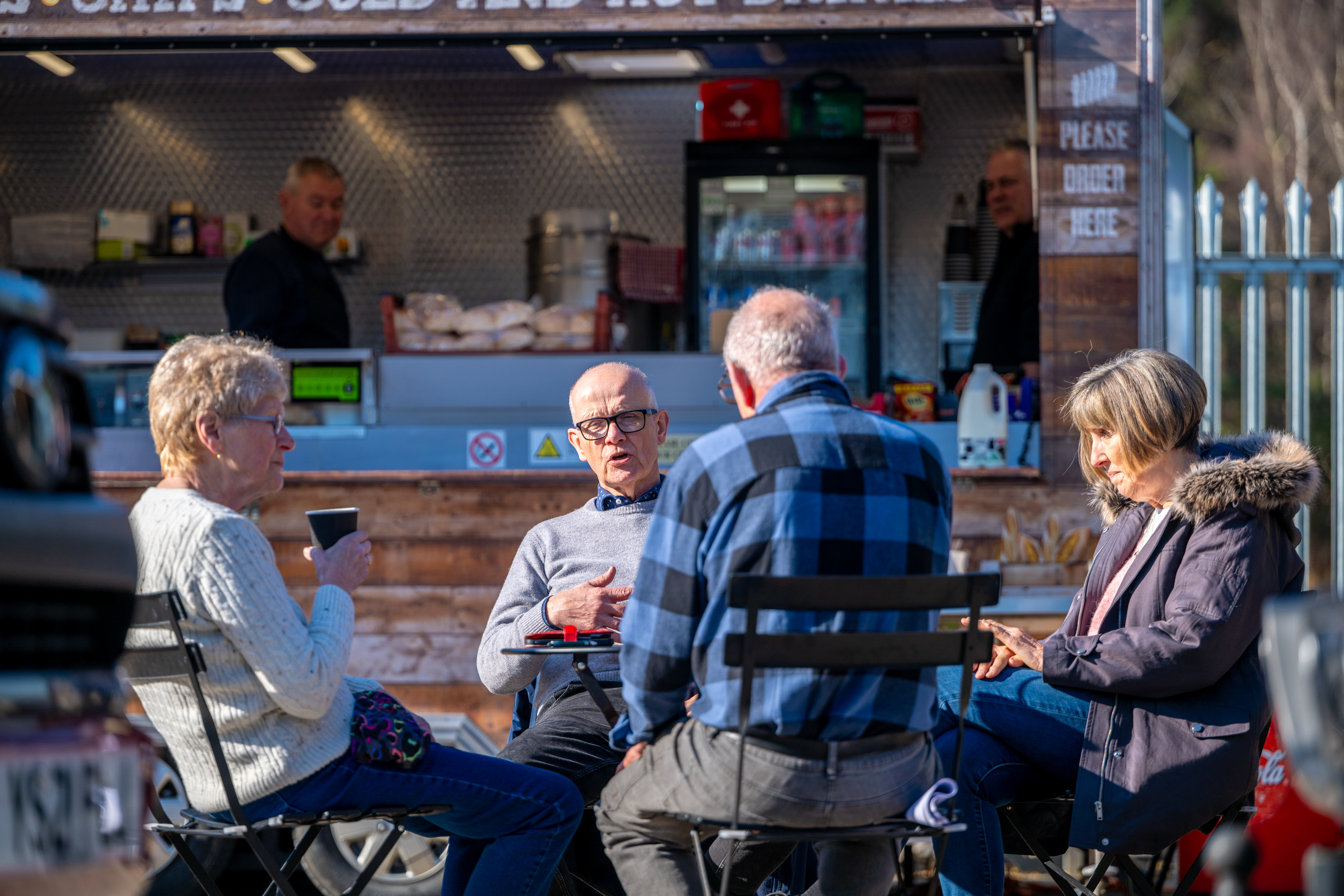cup of coffee in hand