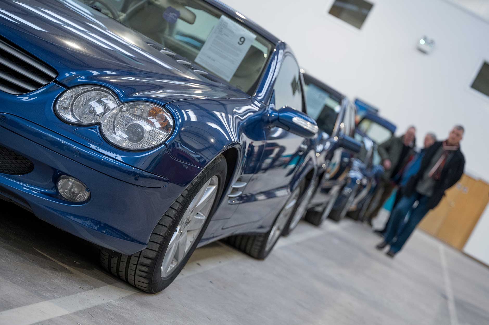A Mercedes in the auction room